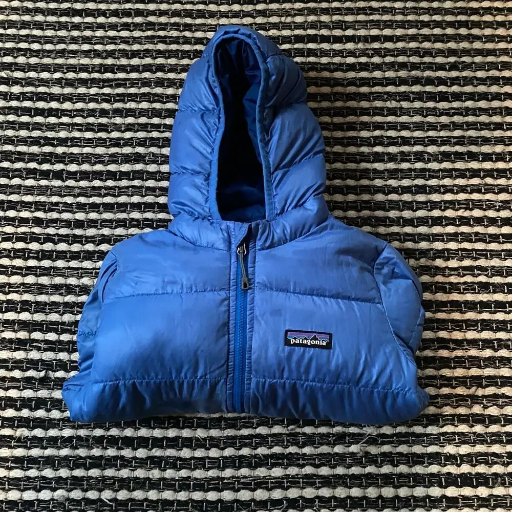 🌿Patagonia Toddler Boys Navy Blue Nano Puff Full Zip Lightweight Jacket 4T